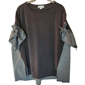 AVA & VIV High Low Black Top